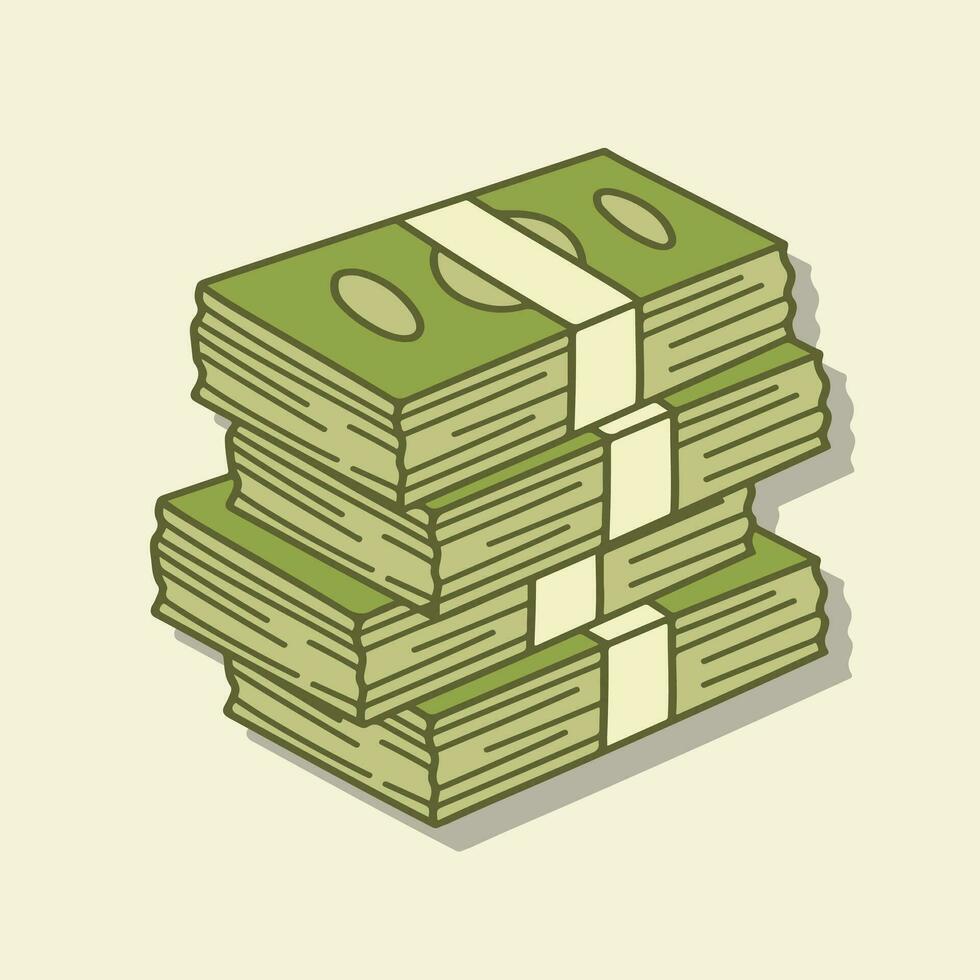 Money bag and gold coin vector illustration