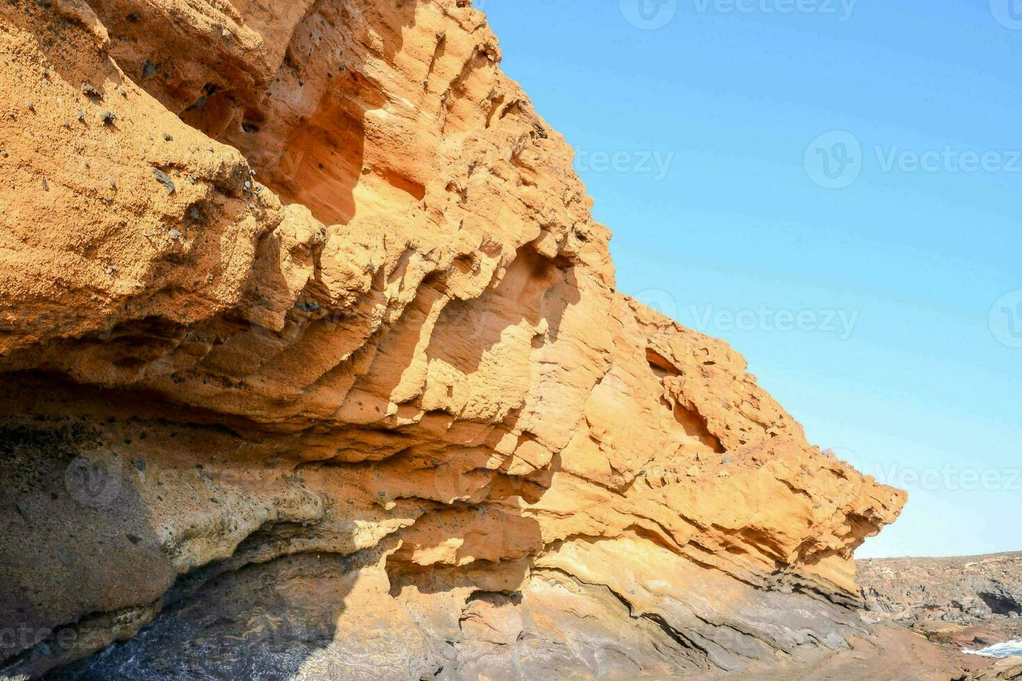 the cliffs of the beach photo