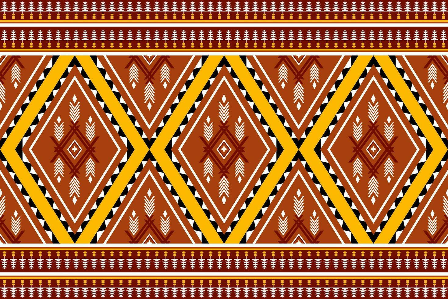 Geometric seamless ethnic pattern. Geometric ethnic pattern can be used in fabric design for clothes, decorative paper, wrapping, textile, embroidery, illustration, vector, carpet vector