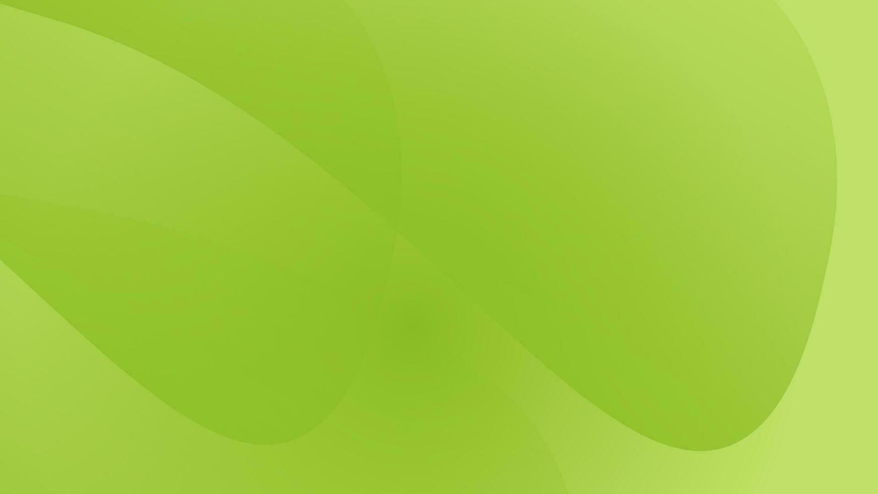 Green background with unique gradations and wave shapes. vector illustration background