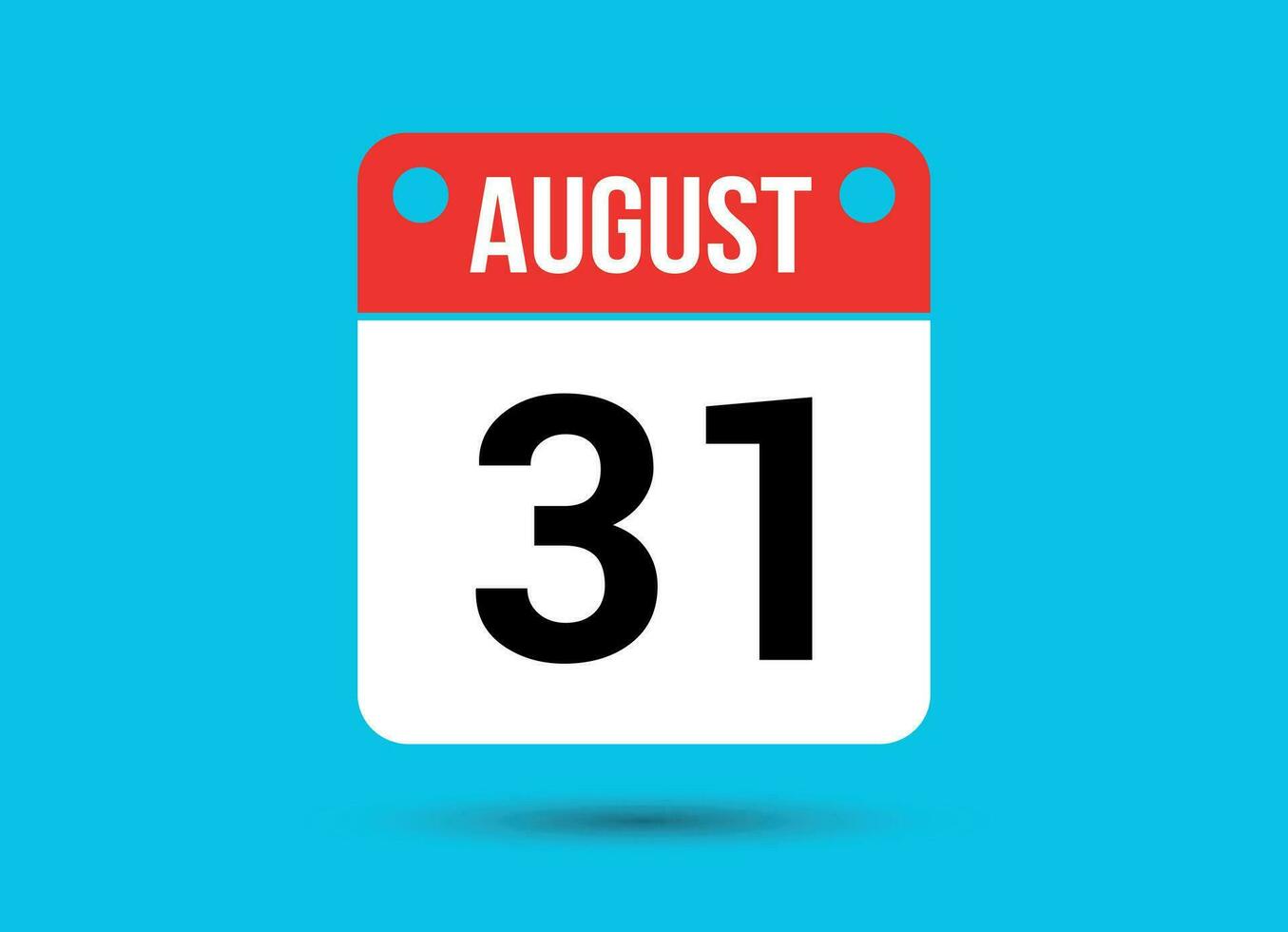 August 31 Calendar Date Flat Icon Day 31 Vector Illustration 32460536 Vector Art at Vecteezy