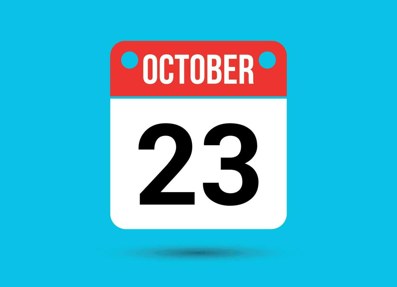 October 23 Calendar Date Flat Icon Day 23 Vector Illustration 34900206 Vector Art at Vecteezy
