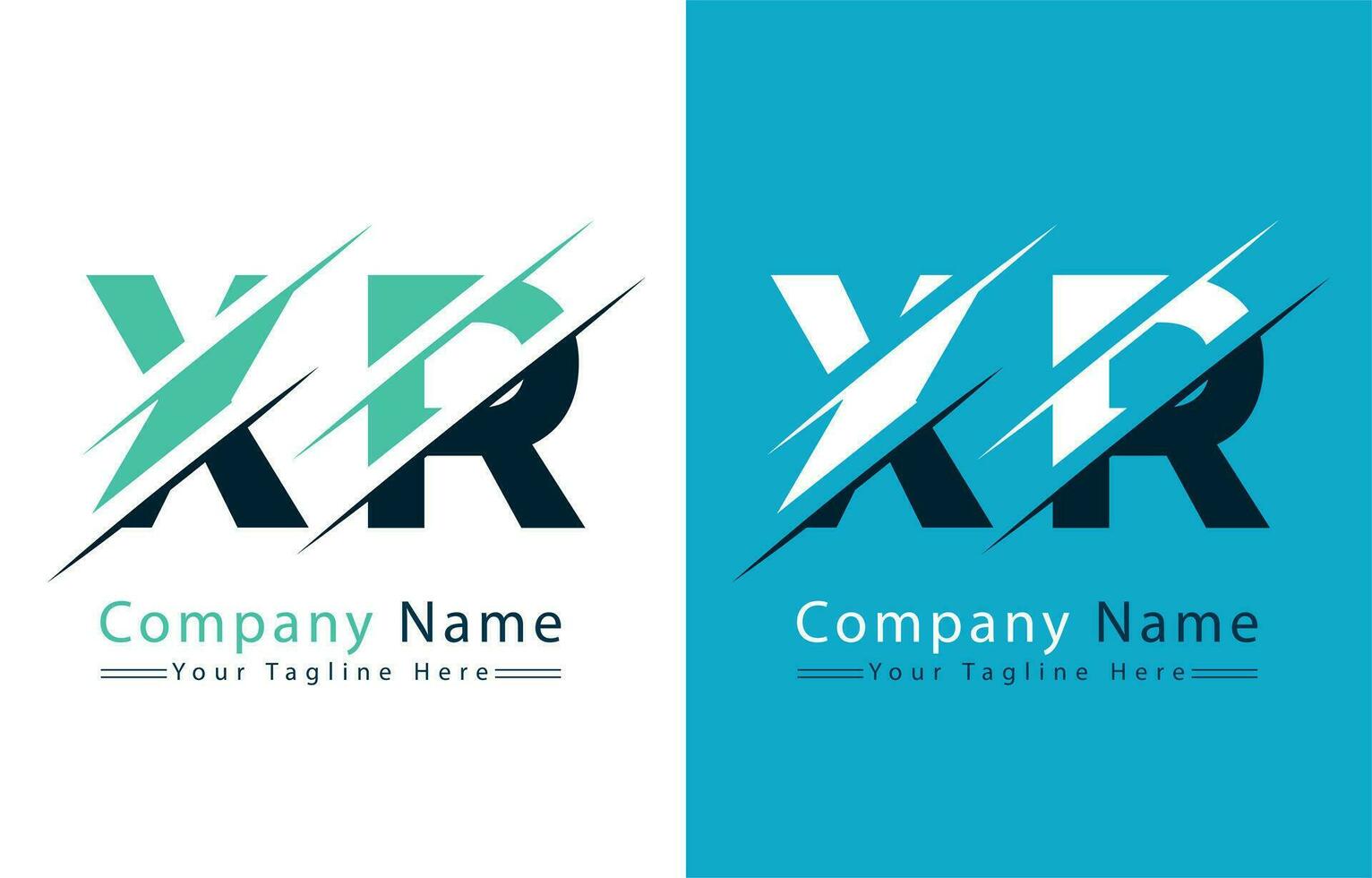 XR Letter Logo Design Template. Vector Logo Illustration