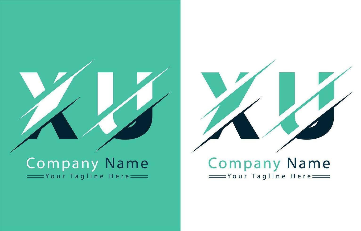 XU Letter Logo Vector Design Template Elements