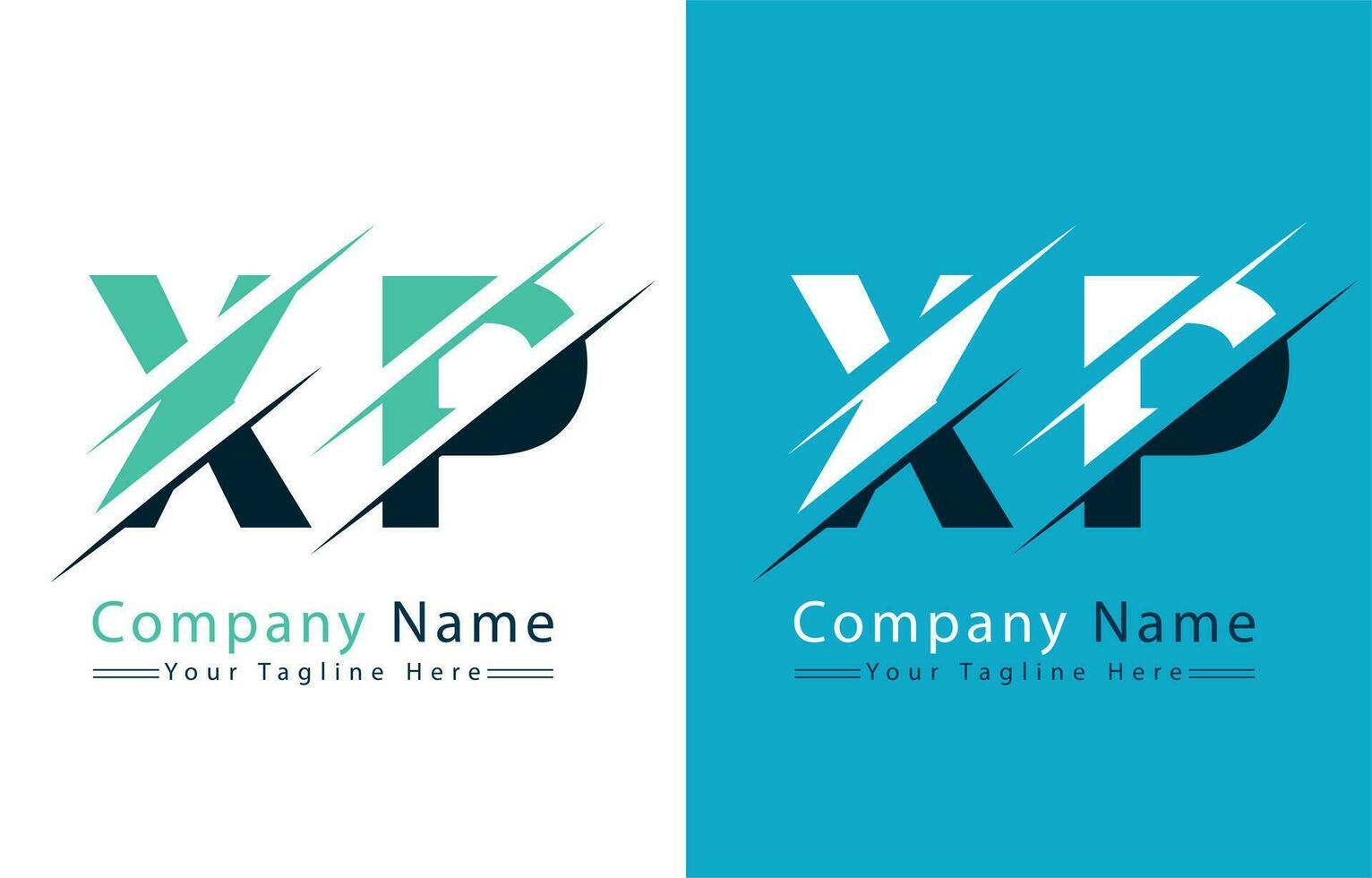 XP Letter Logo Vector Design Concept Elements