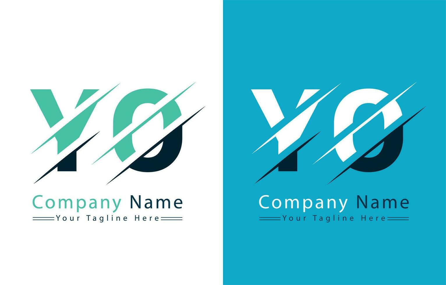 YO Letter Logo Vector Design Concept Elements