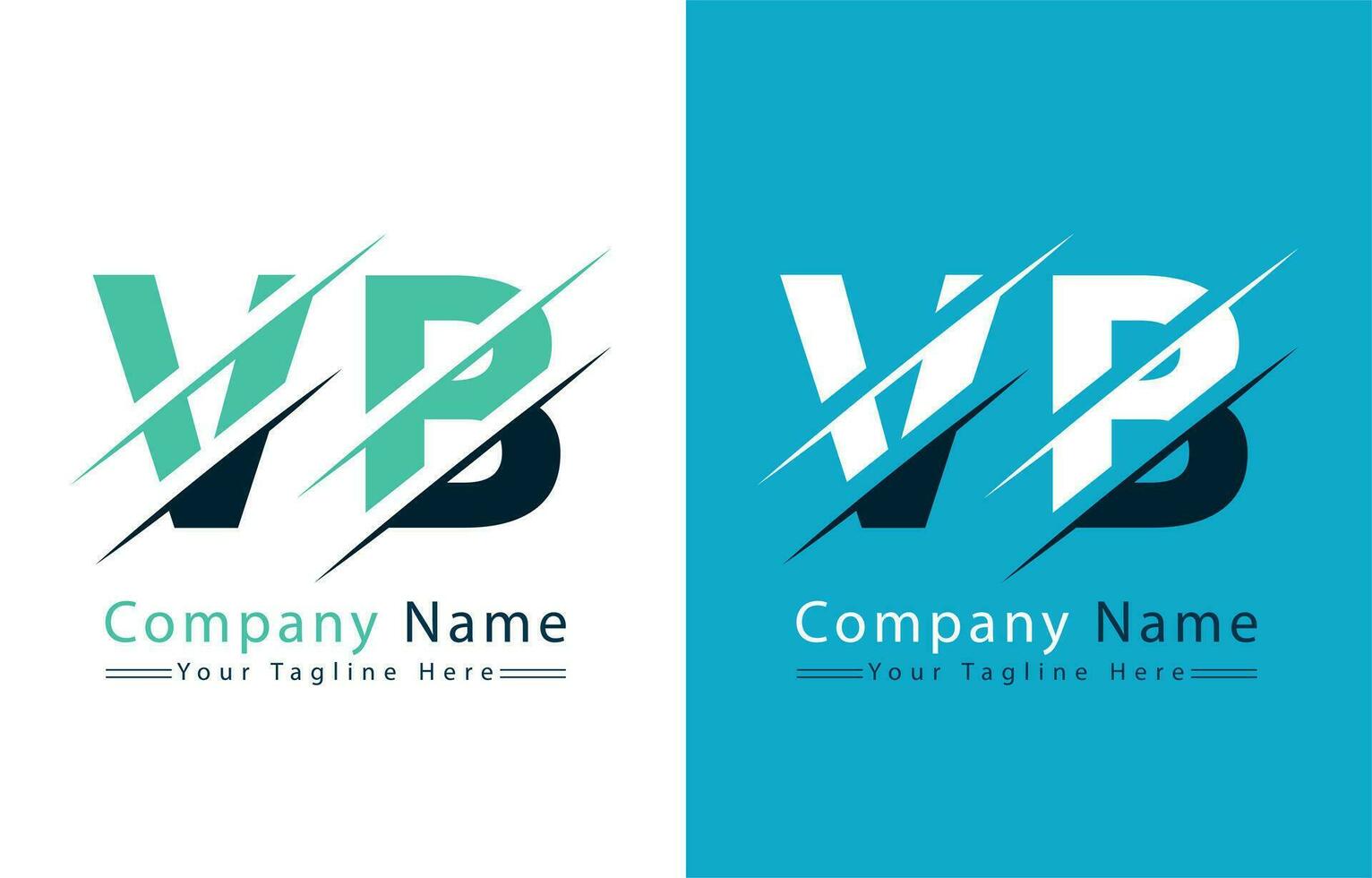 VB Letter Logo Design Concept. Vector Logo Illustration