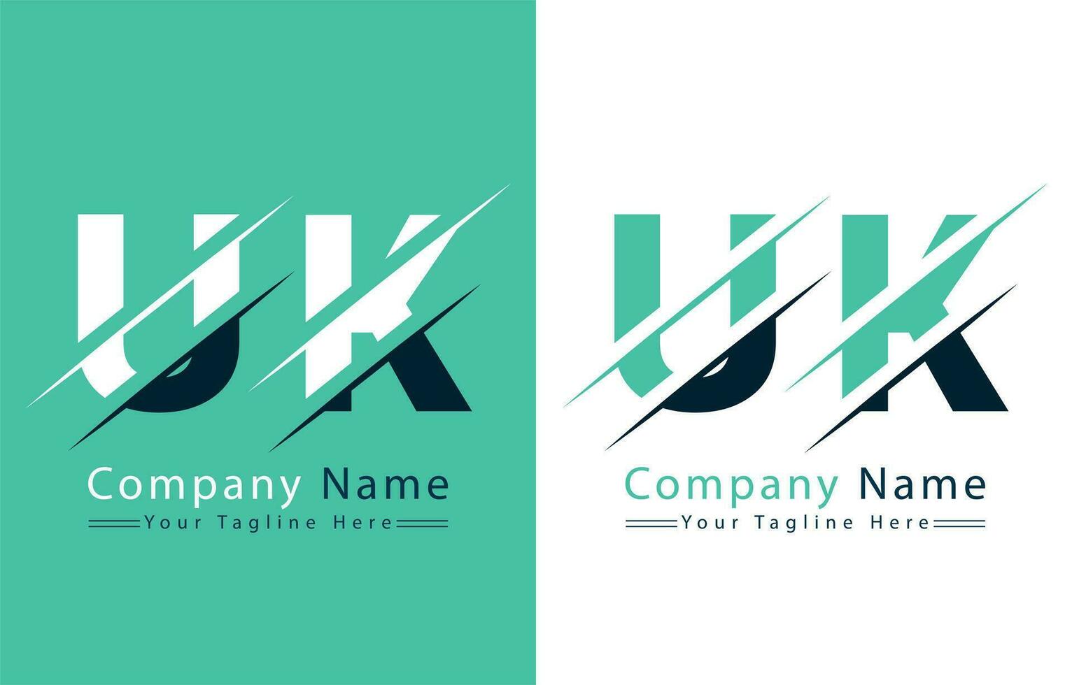 UK Letter Logo Design Template. Vector Logo Illustration