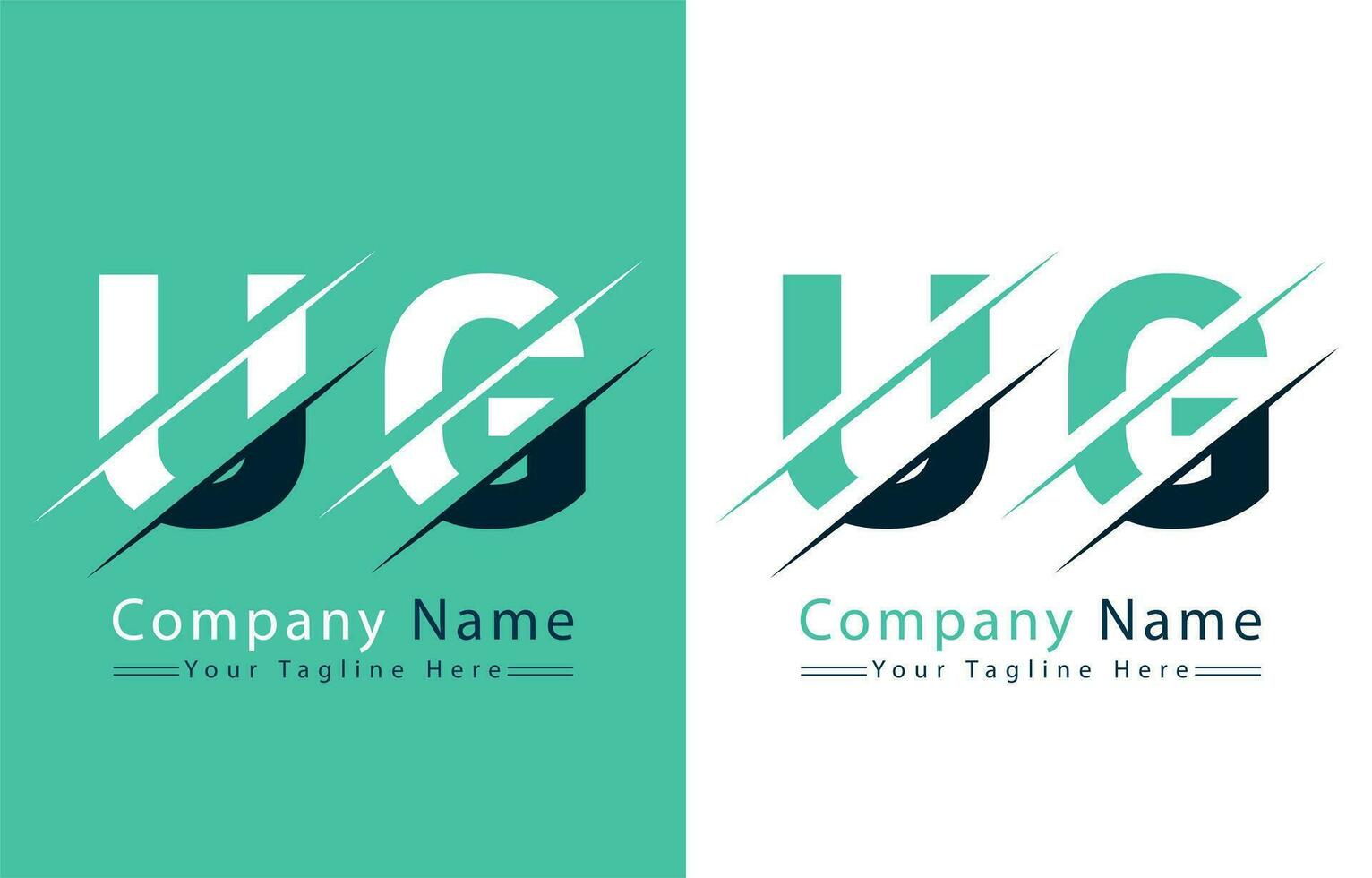 UG Letter Logo Design Template. Vector Logo Illustration