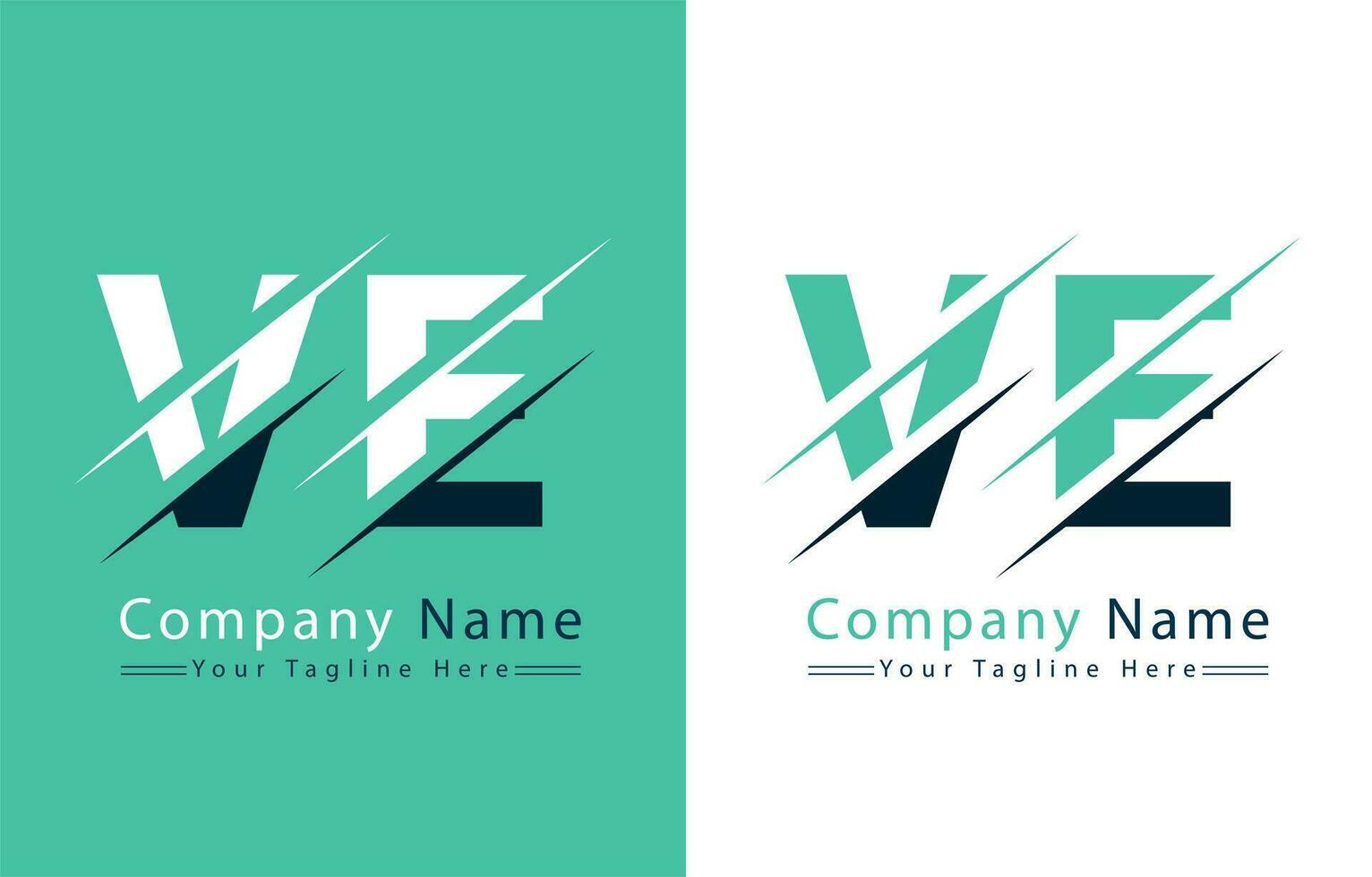 VE Letter Logo Design Template. Vector Logo Illustration