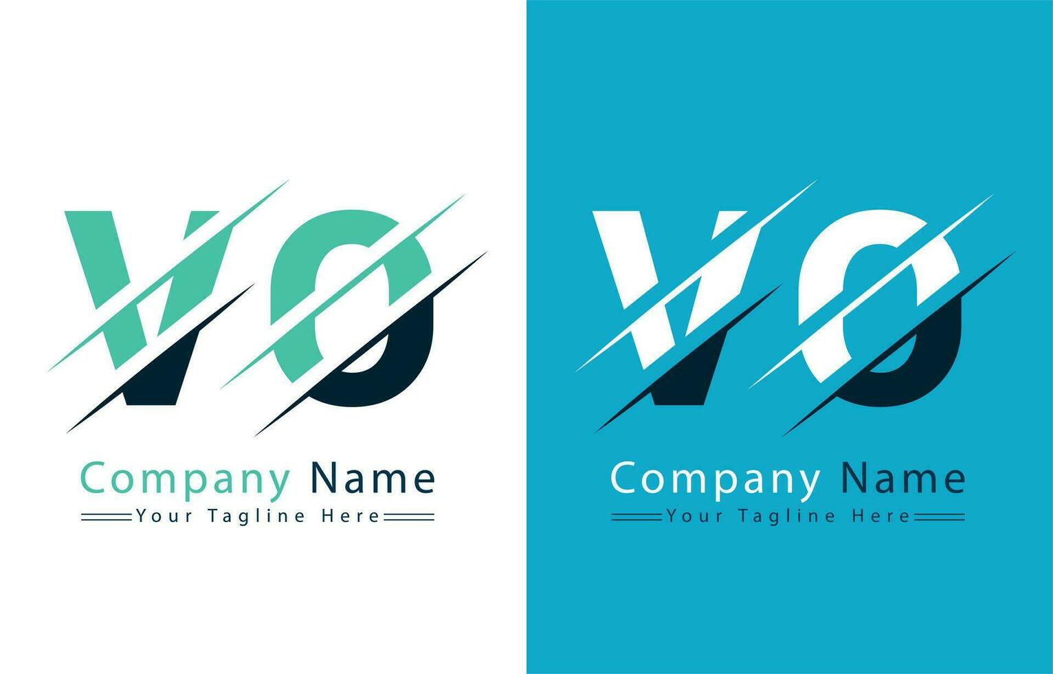 VO Letter Logo Vector Design Concept Elements