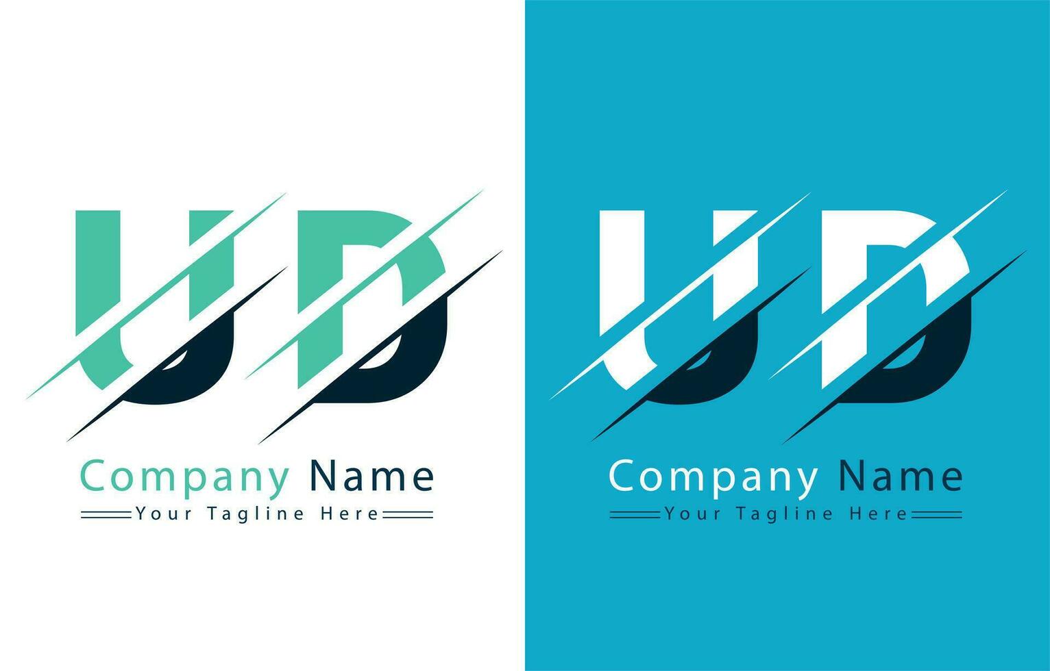 UD Letter Logo Design Concept. Vector Logo Illustration