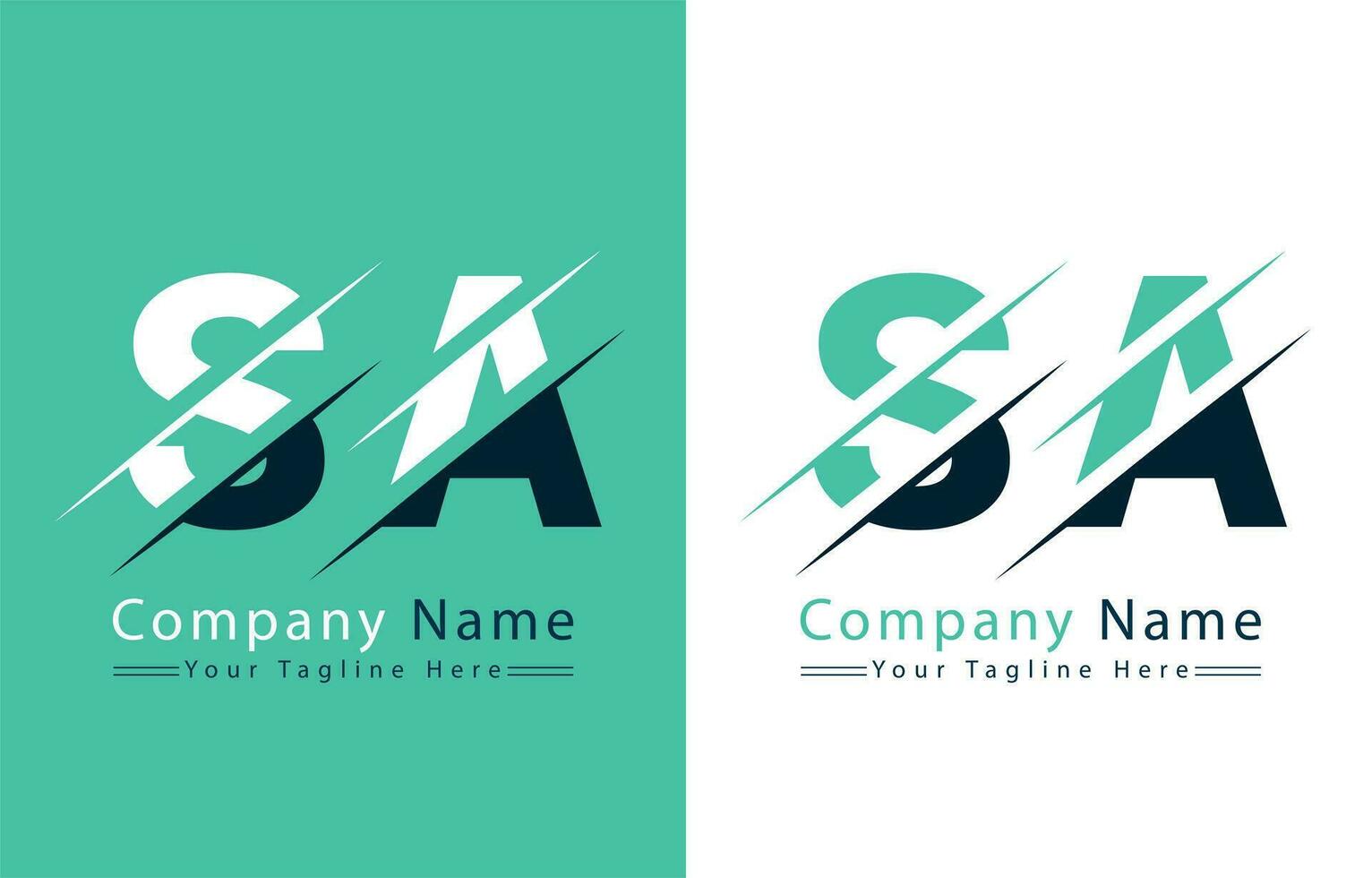 SA Letter Logo Vector Design Template Elements