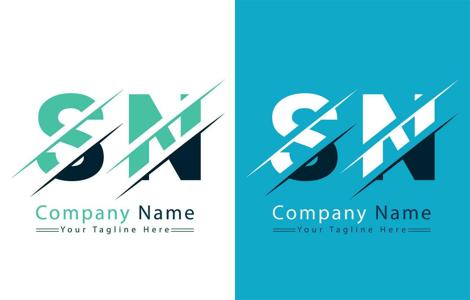 SN Letter Logo Vector Design Concept Elements