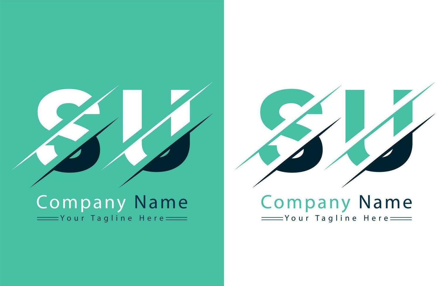 SU Letter Logo Vector Design Template Elements