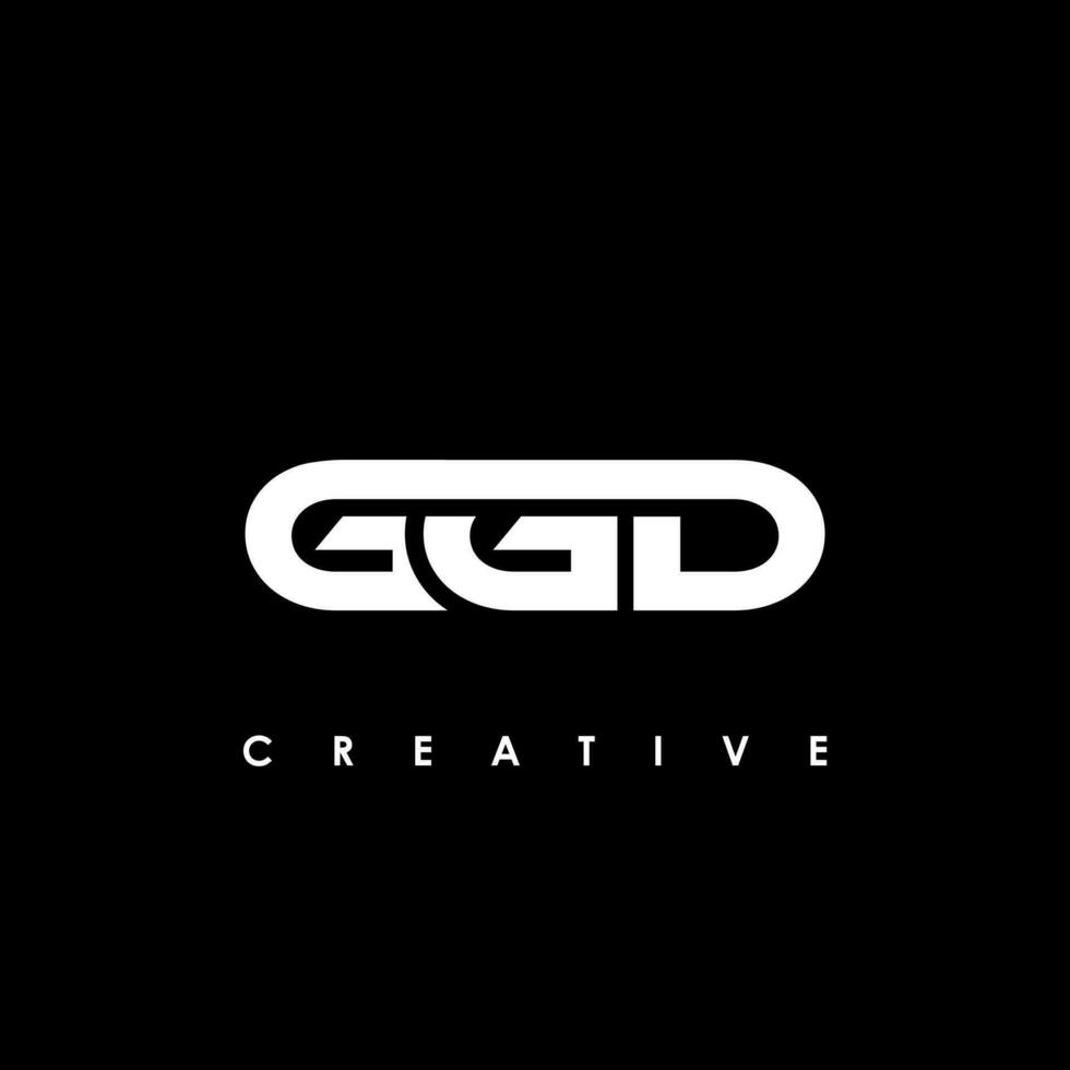 ggd letra inicial logo diseño modelo vector ilustración