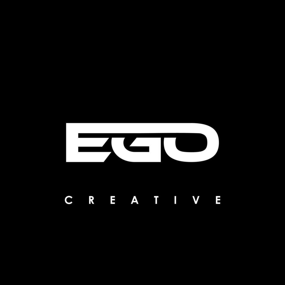 ego letra inicial logo diseño modelo vector ilustración