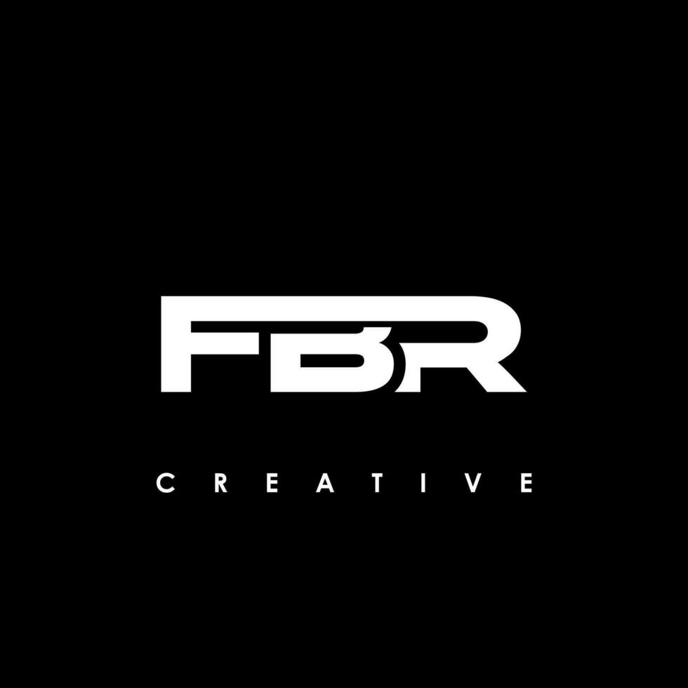 fbr letra inicial logo diseño modelo vector ilustración