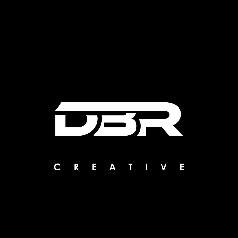 dbr letra inicial logo diseño modelo vector ilustración