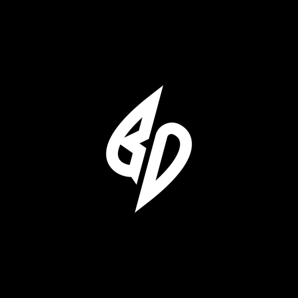 BO monogram logo esport or gaming initial concept vector
