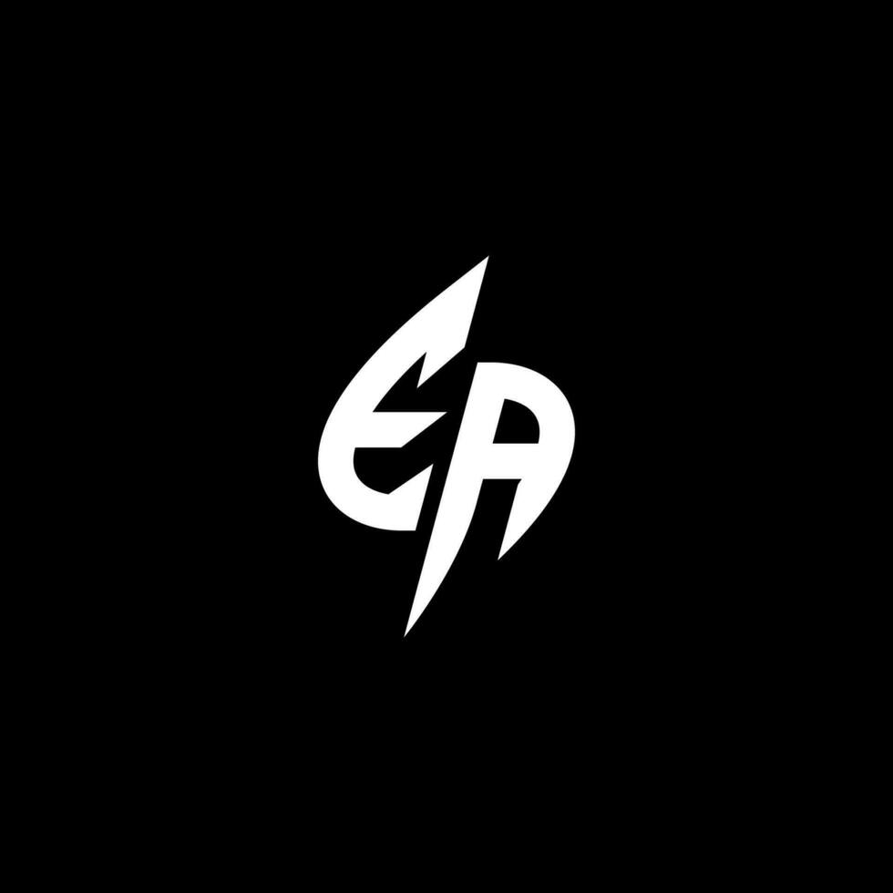 EA monogram logo esport or gaming initial concept vector