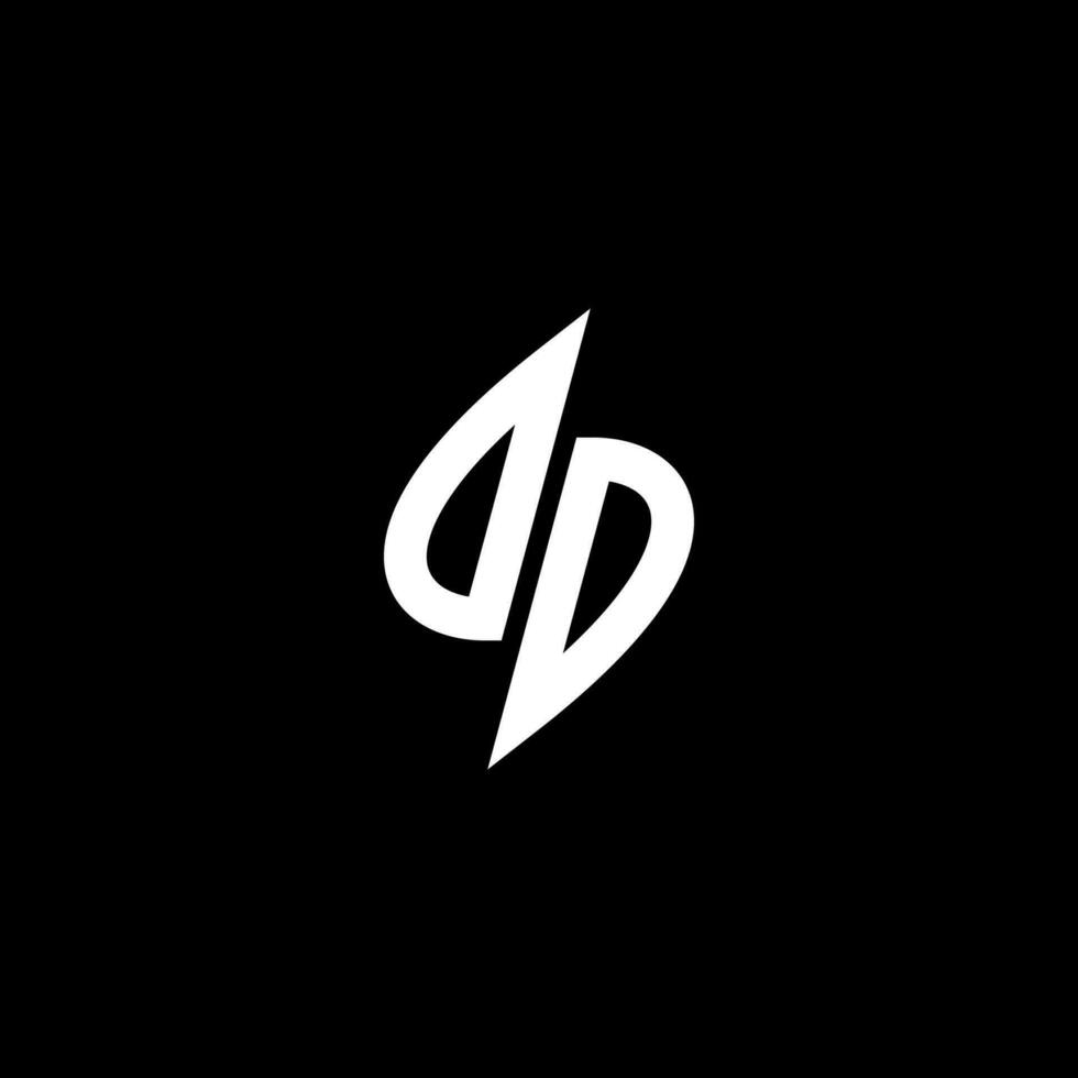 DD monogram logo esport or gaming initial concept vector