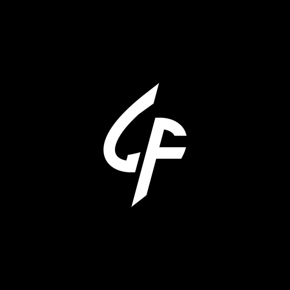 LF monogram logo esport or gaming initial concept vector