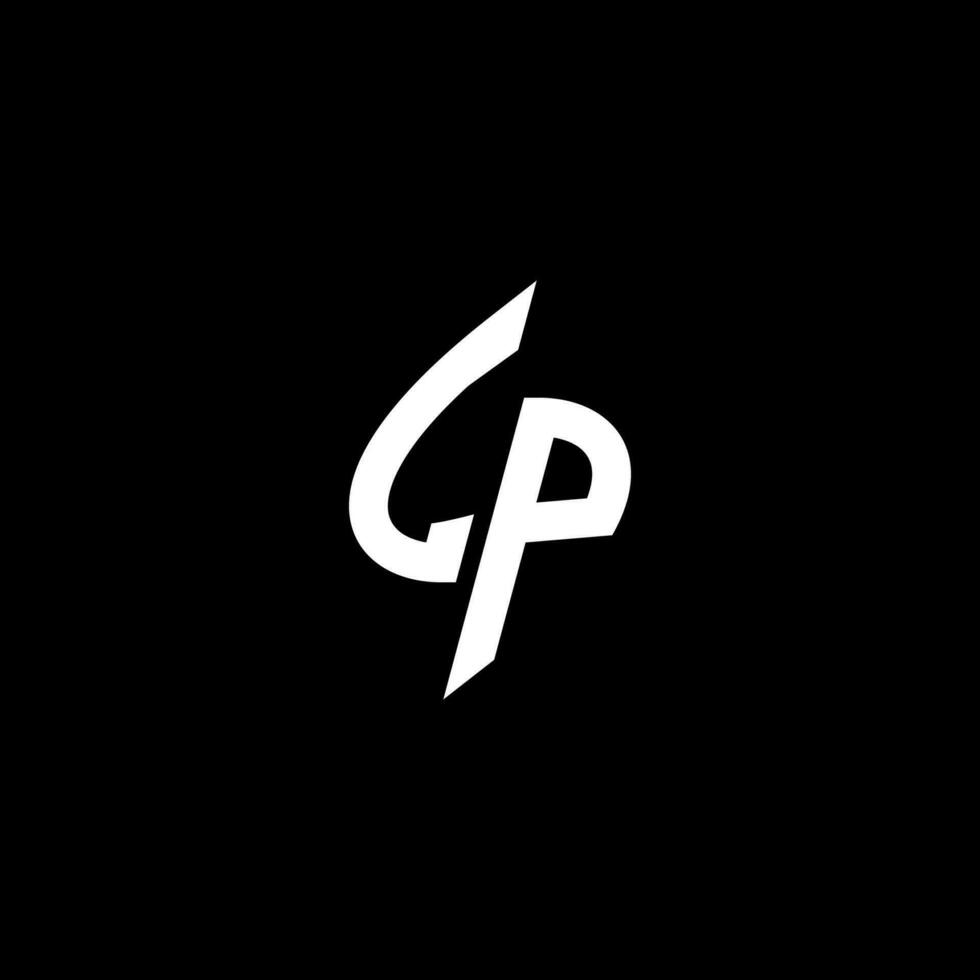 LP monogram logo esport or gaming initial concept vector