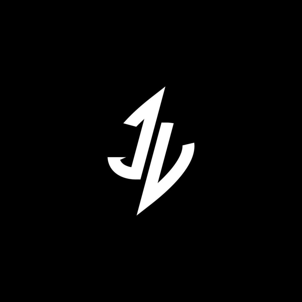 JV monogram logo esport or gaming initial concept vector