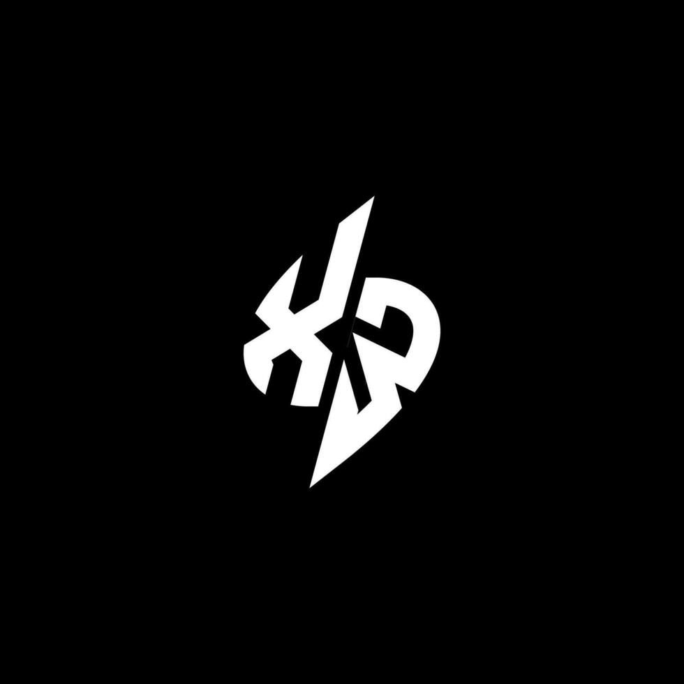 XW monogram logo esport or gaming initial concept vector