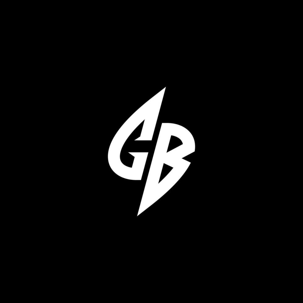 CB monogram logo esport or gaming initial concept vector