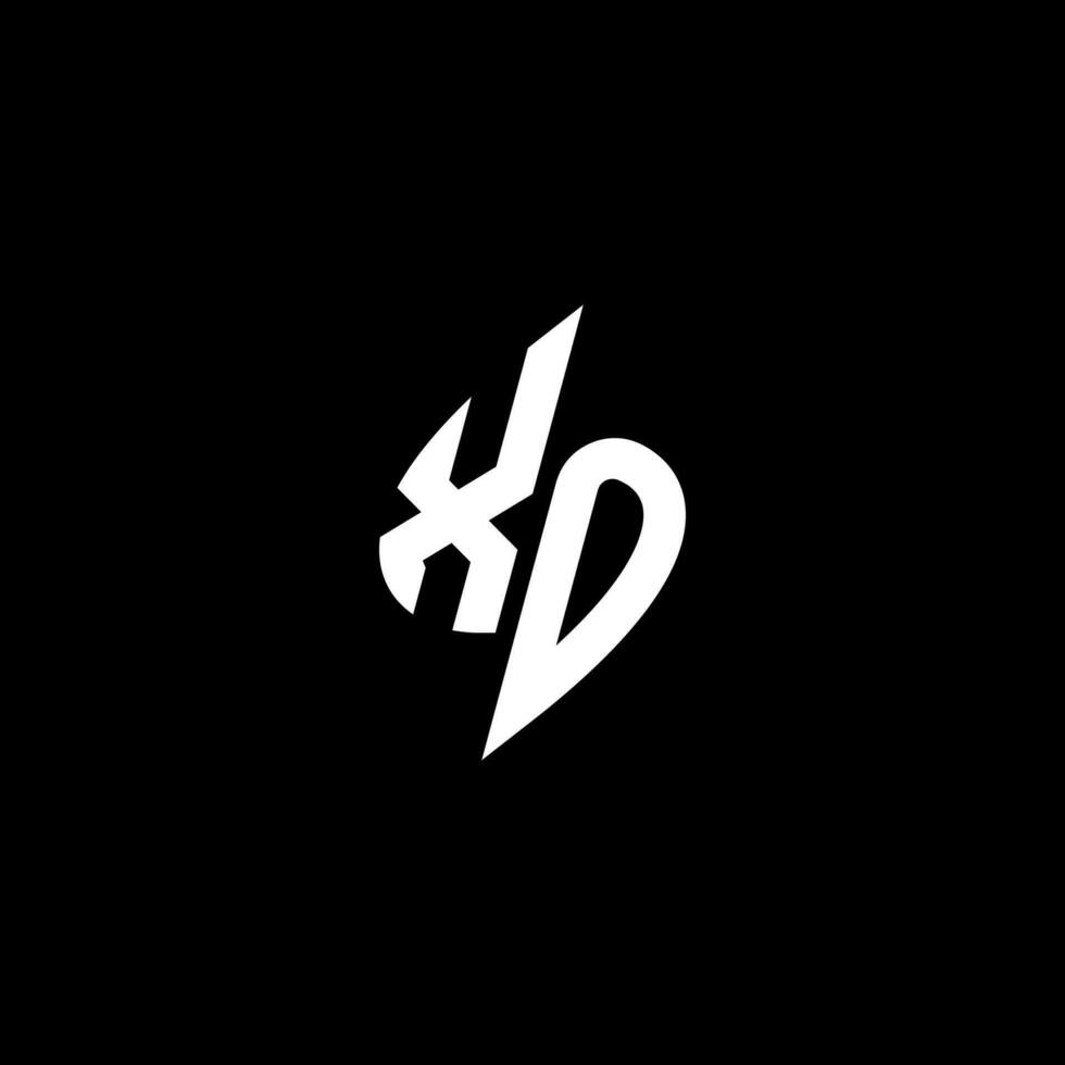 XO monogram logo esport or gaming initial concept vector