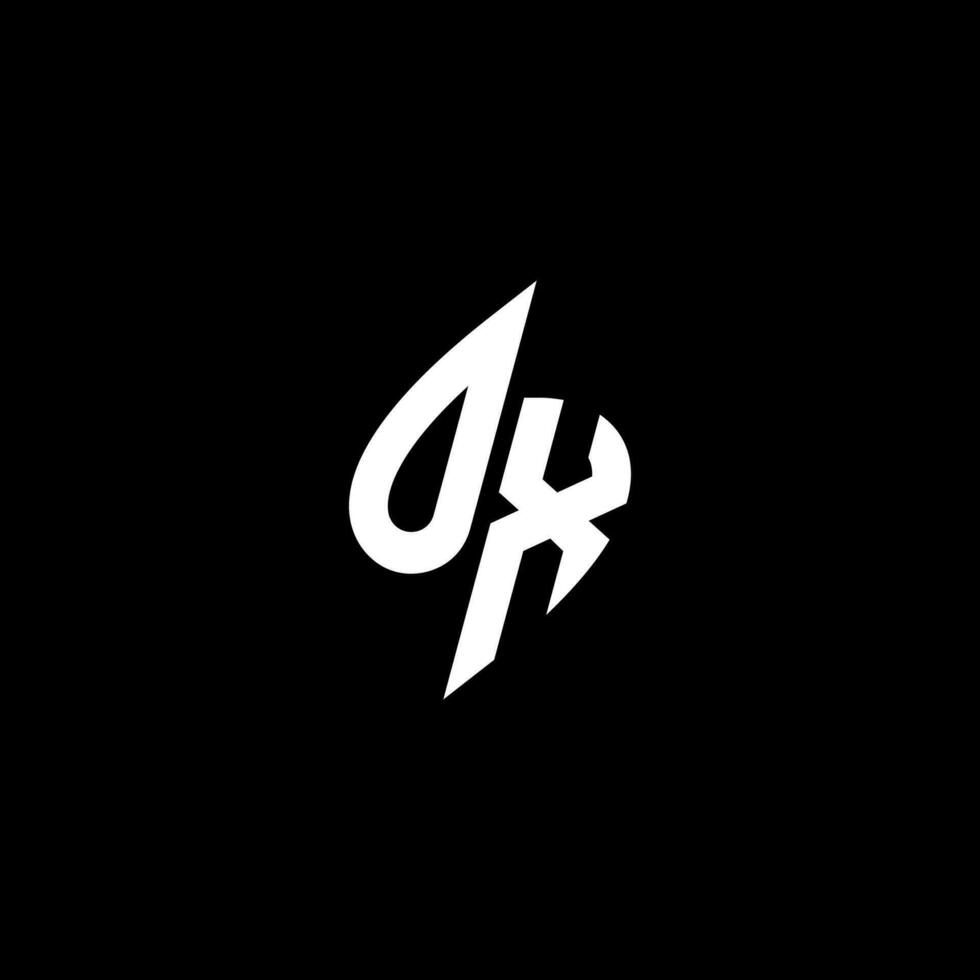OX monogram logo esport or gaming initial concept vector