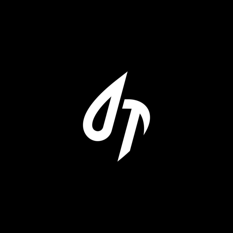 OT monogram logo esport or gaming initial concept vector