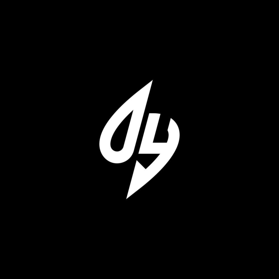 OY monogram logo esport or gaming initial concept vector