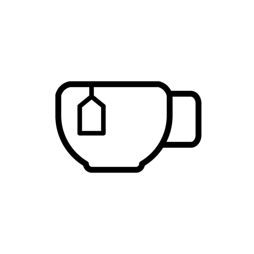 té taza icono diseño vector