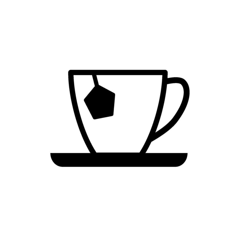 té taza icono diseño vector