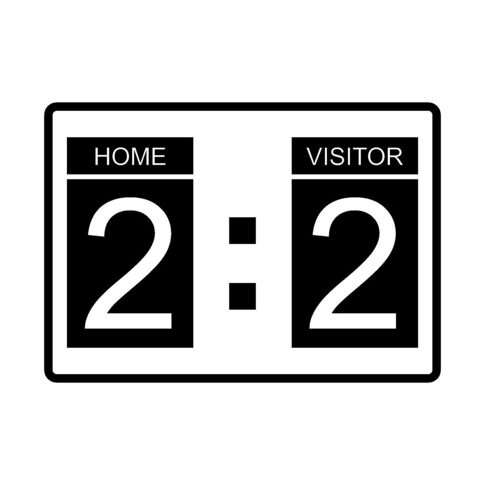 soccer scoreboard icon design vector