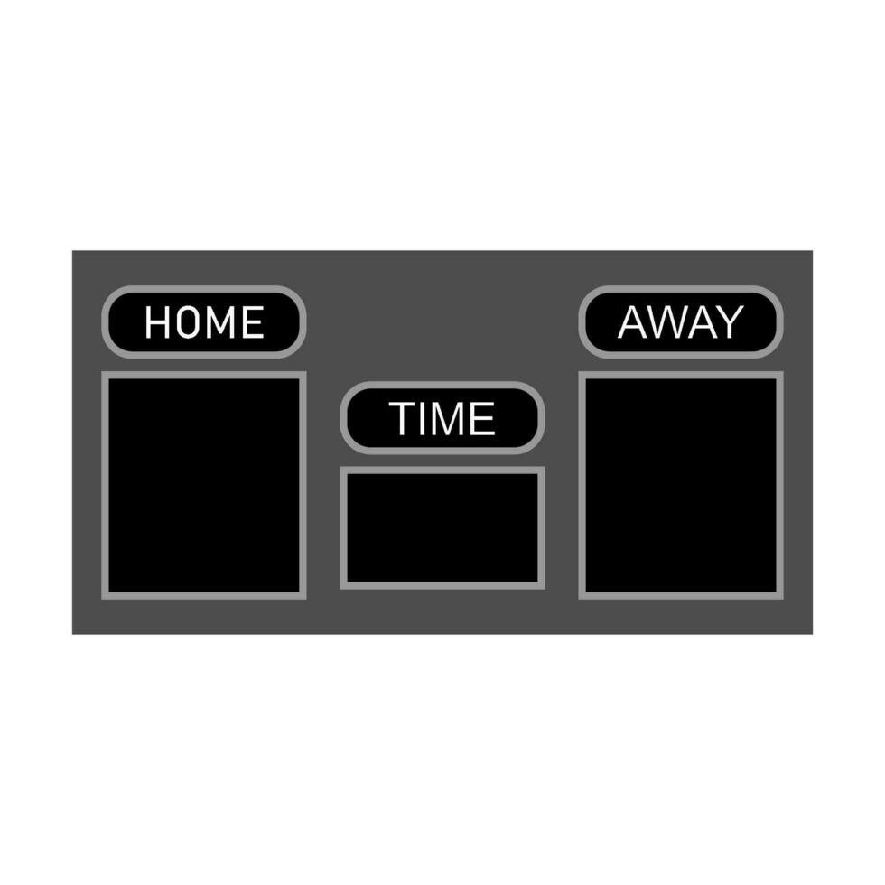 soccer scoreboard icon design vector