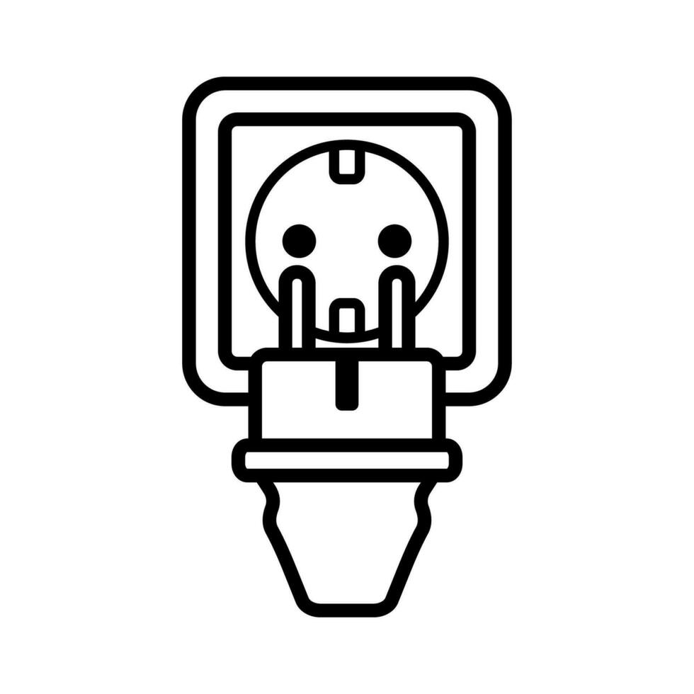 socket outlet plug icon design vector