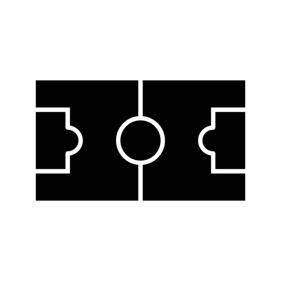 football field icon vector template