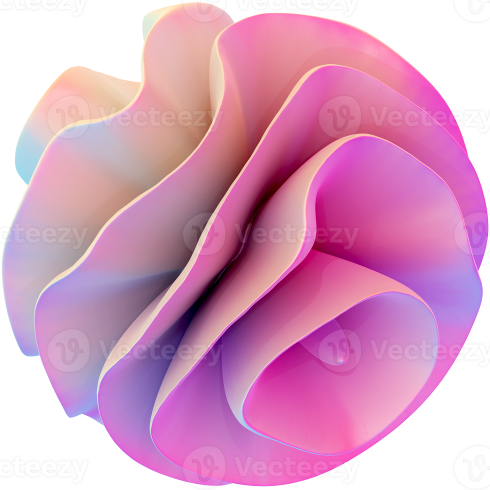 Abstract Pink Pearl Y2K Shape png