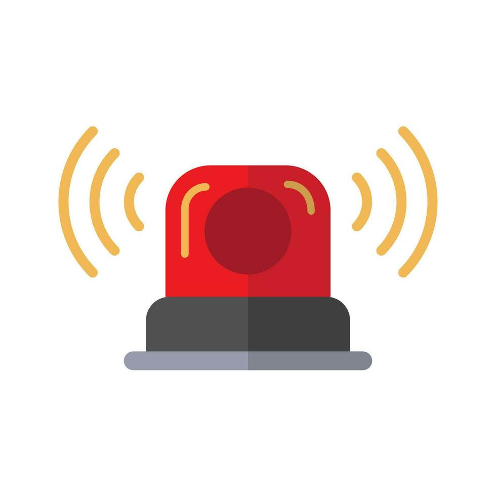 siren alarm icon design vector template