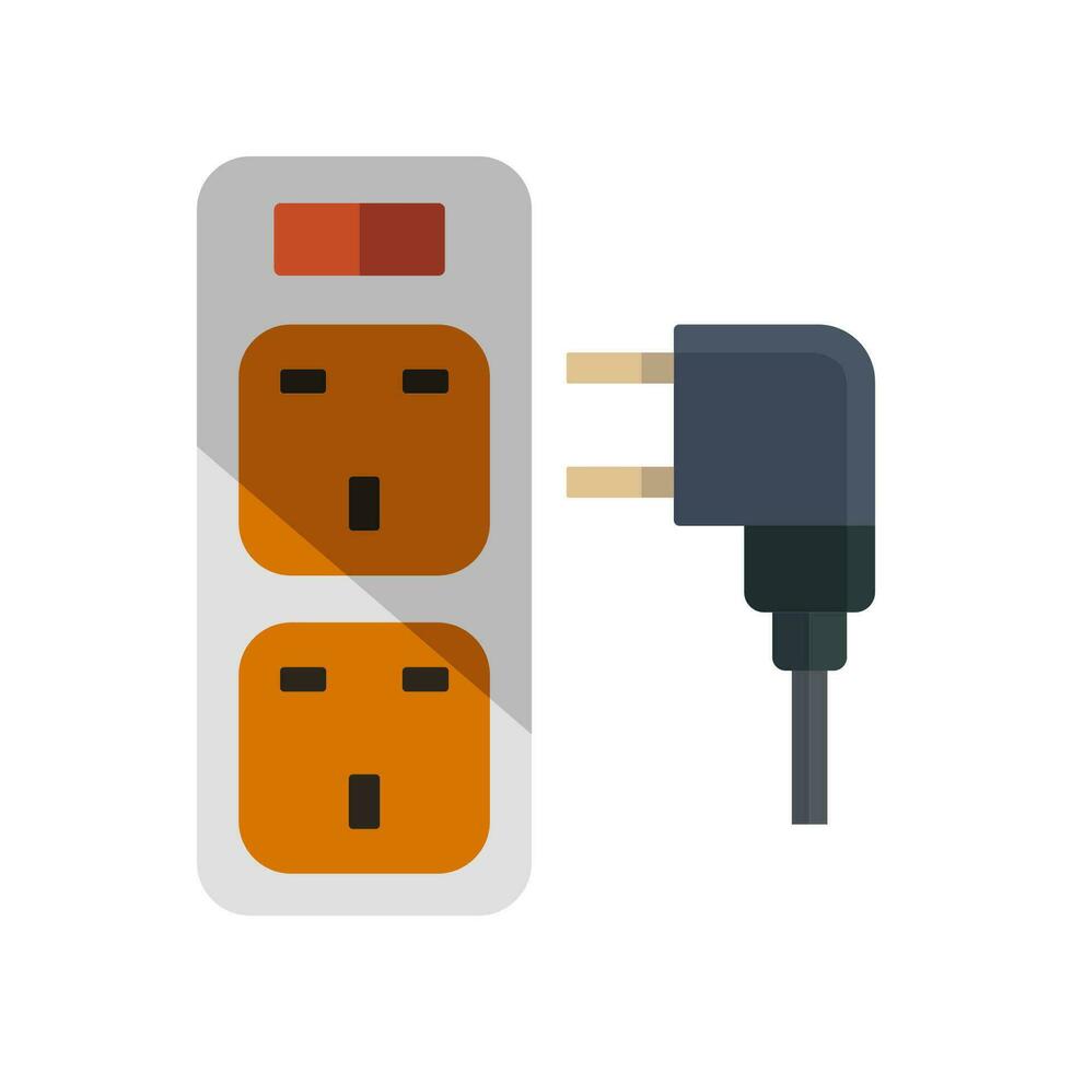 socket outlet plug icon design vector