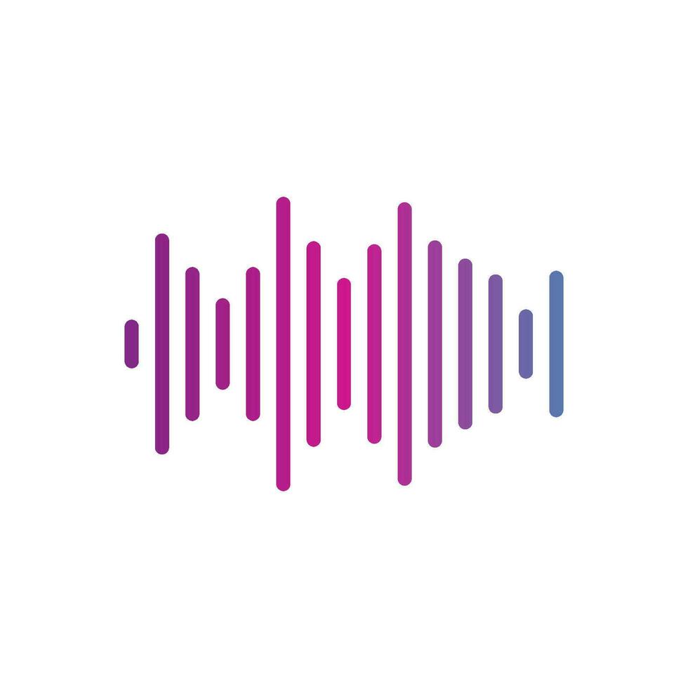 sound wave icon design vector