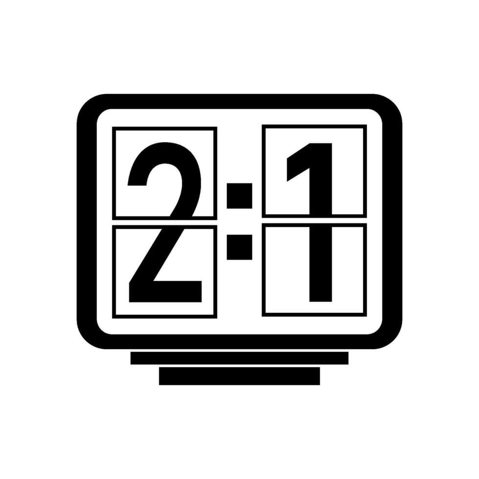 soccer scoreboard icon design vector