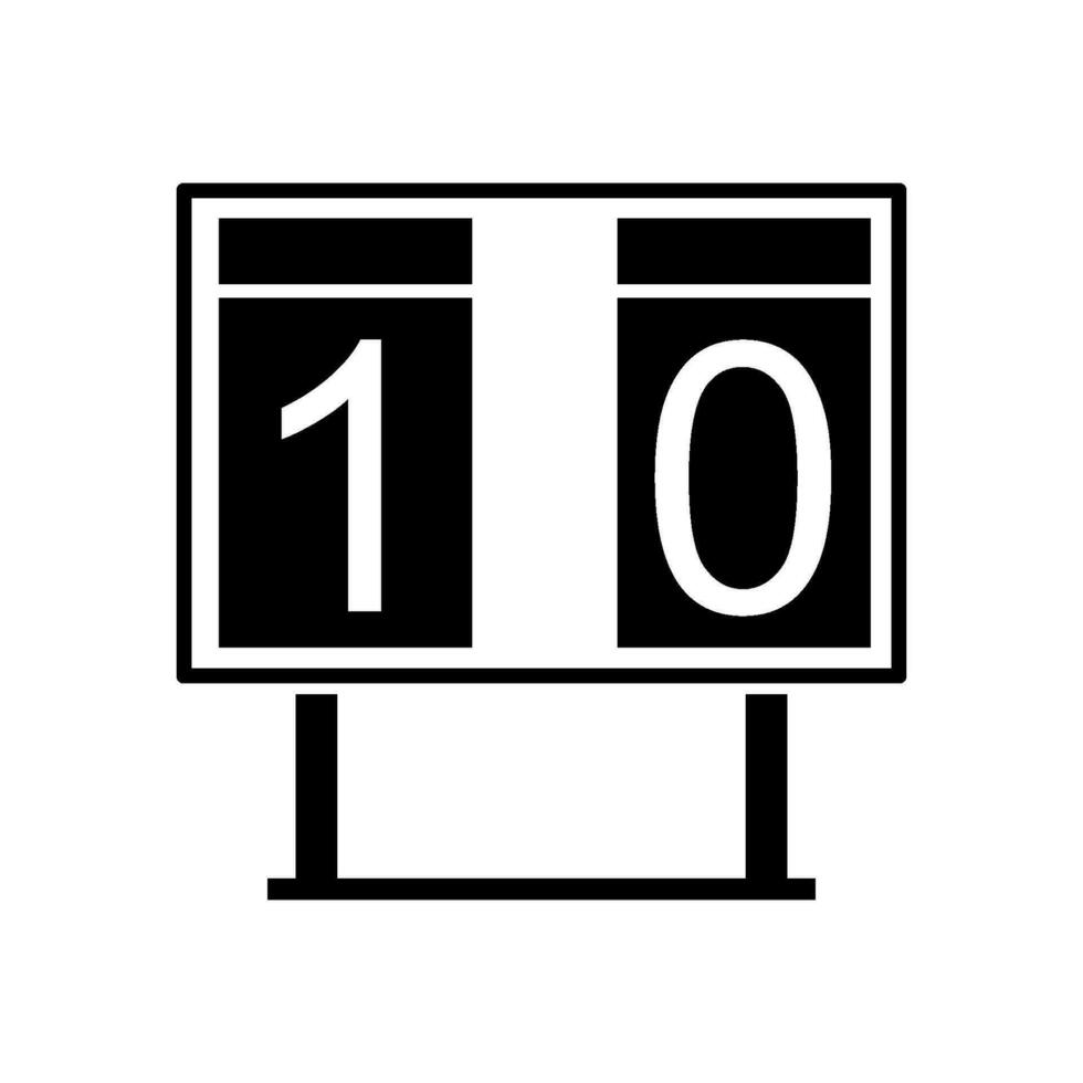 soccer scoreboard icon design vector