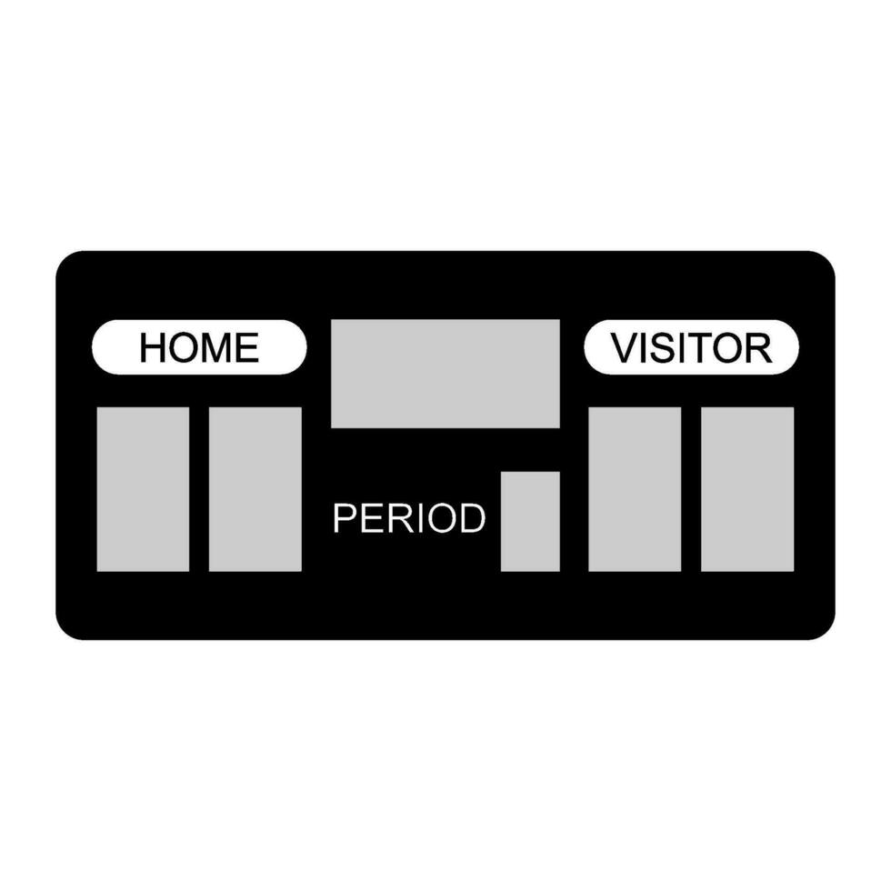 soccer scoreboard icon design vector
