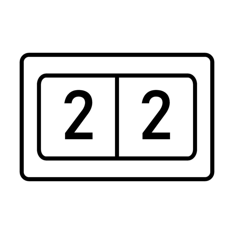 soccer scoreboard icon design vector