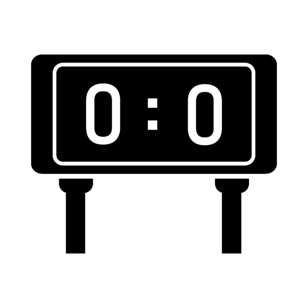 soccer scoreboard icon design vector